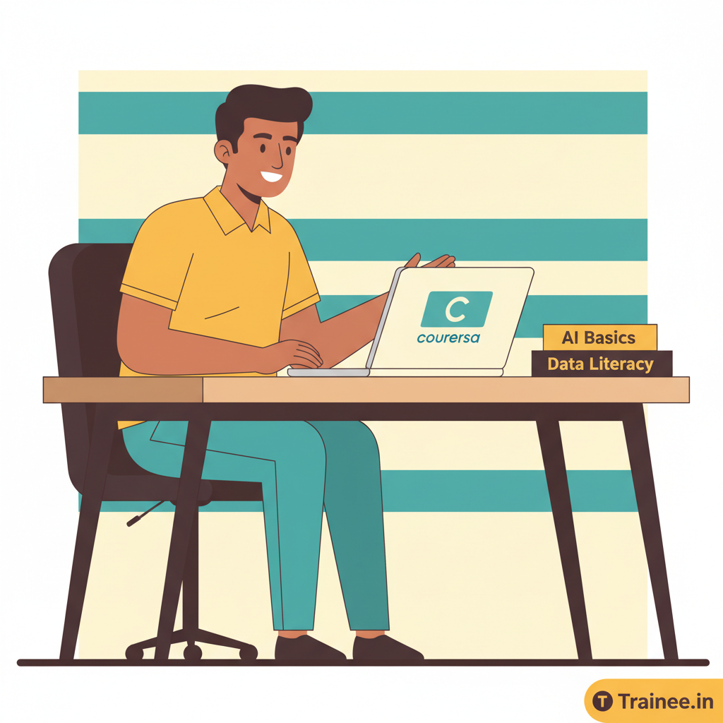 Build core skills fast. Spend 4 weeks on Coursera’s Google Career Certificates for AI literacy and data basics—baseline for UAE aviation or retail.