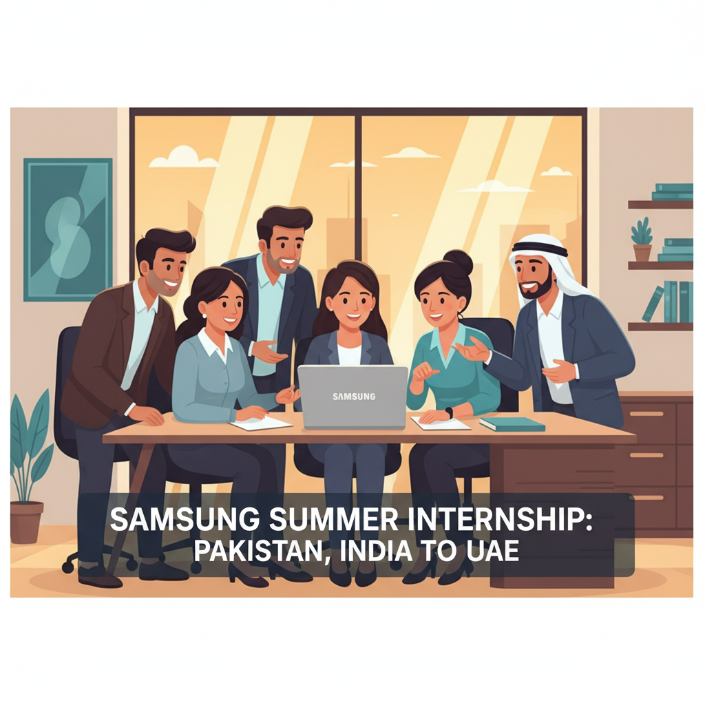 Samsung Summer Internship 2026: UAE Guide for Pakistan India