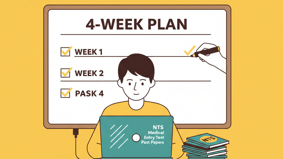 NTS Medical Entry Test Past Papers 2026: 4-Week Plan