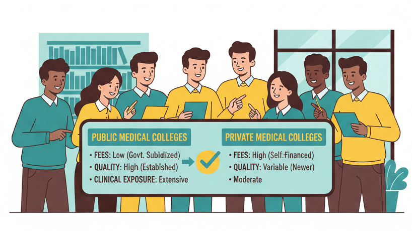 Public vs Private Medical Colleges: Cost, Quality, and Outcomes