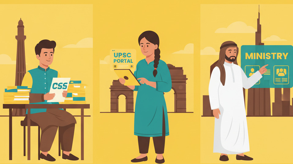Pakistan, India, and UAE: Civil Service Pathways Compared